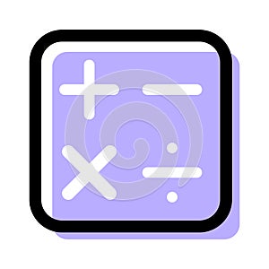 Modern calculator icon for mobile apps and design. Finances conceps. Vector isolated on background.