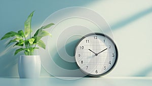 Modern Calendar And Clock: Keeping Track Of Your Schedule, Appointments, And Important Dates In Style.