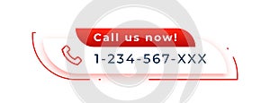 modern call us now header template for business marketing