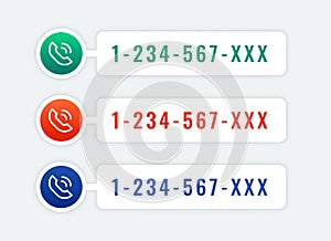 modern call us now icon header for social media post