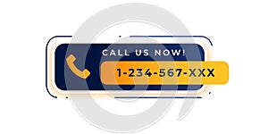 modern call us now promotion template for web service