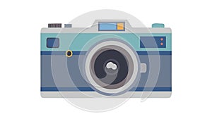 Modern Camera Icon in Flat Design Style, vector design Generative AI