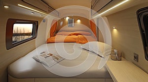 Modern Camper Van Interior Bedroom Design