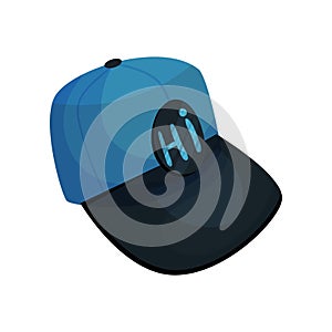 Modern cap. Vector illustration on white background.
