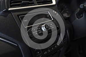 Modern car audio entertainment control button