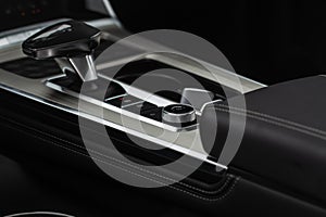 Modern car central console.