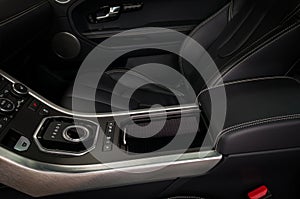 Modern car control panel.