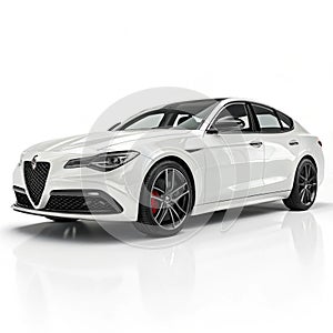 Modern car 3D rendering