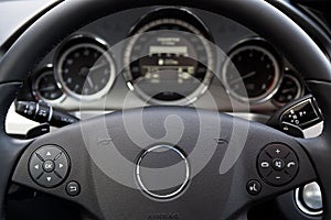 Modern car dashboard