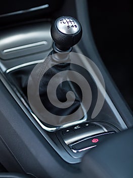 A modern car gearlever.