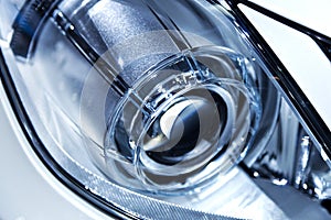 Modern Car Headlight Detail