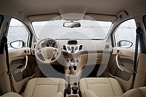 Modern car interior