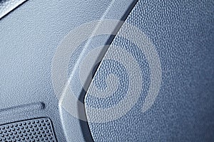 Modern car interior, macro shot,