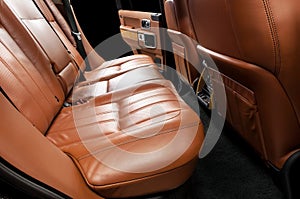 Modern car interior.