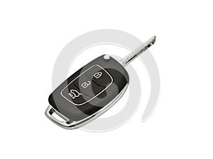 Modern Car key perspective view isolated