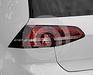 Modern car rear lamps lights stop cluster vehicles vehicle