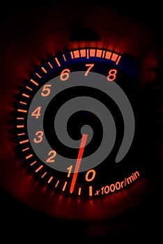 Modern car tachometer