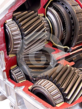 Modern car transmission gears