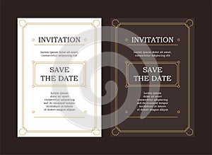 Modern card design. Hand drawn background. Gold, pink brochure, flyer, invitation template. Business identity style