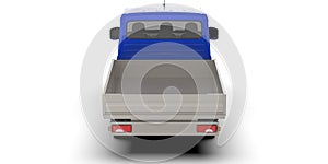 Modern cargo van isolated on background. 3d rendering - illustration