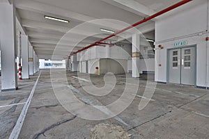 Modern cars parked inside, Yau ma tei Car Park Building 25 Oct 2020