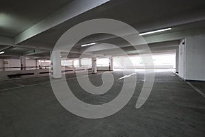 Modern cars parked inside, Yau ma tei Car Park Building 25 Oct 2020