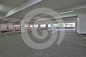 Modern cars parked inside, Yau ma tei Car Park Building 25 Oct 2020