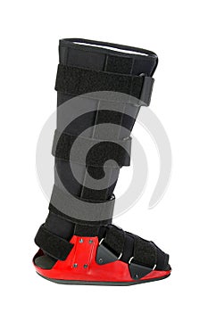 Modern cast for a broken leg