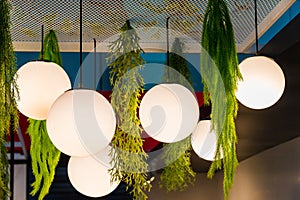 Modern ceiling lamp interior decoration building