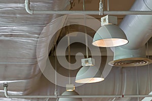 Modern ceiling lamp interior decoration building