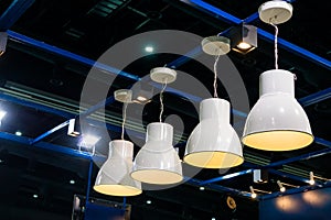 Modern ceiling lamp interior decoration building