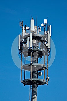 A modern cell phone mast in Germany.