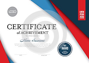 Modern certificate template