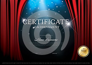 Modern certificate template