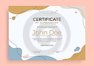 Modern Certificate template design