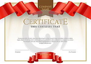 Modern Certificate. Template diplomas, currency.