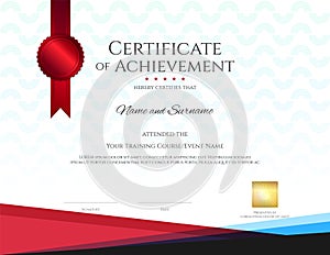 Modern certificate template with elegant border frame, Diploma d