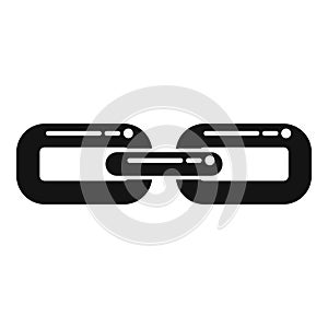 Modern chain icon simple vector. Web link