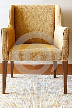 Modern chair in living room