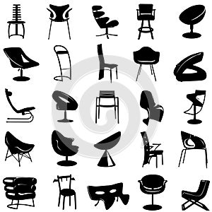 Modern chair vector