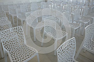 Modern chairs in the auditorium