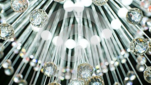 Modern Chandelier Light Details, Close Up