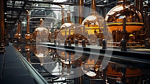 Modern chemical industrial equipment, distillation columns, tanks, heat exchangers