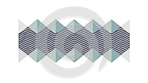 Modern Chevron Pattern Icon, Dynamic Zigzag Geometric Design Element, vector design Generative AI