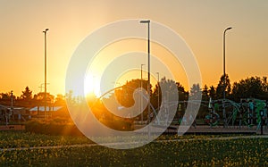 Modern children`s playground