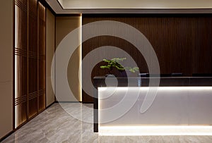 Modern Chinese style office,  Reception desk