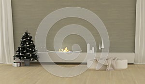 Modern Christmas interior