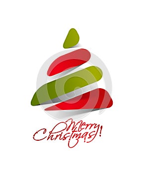 Modern christmas tree background