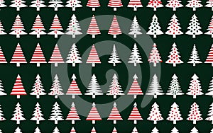 Modern Christmas Tree Illustrations. A set of modern Christmas tree illustrations suitable