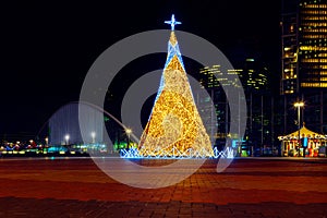 Modern Christmas Tree in Paris